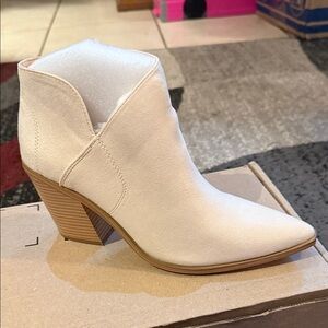 Chic Cream Ankle Booties